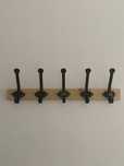 KARTOTEK Cabide c/5 ganchos, pinho/cinz