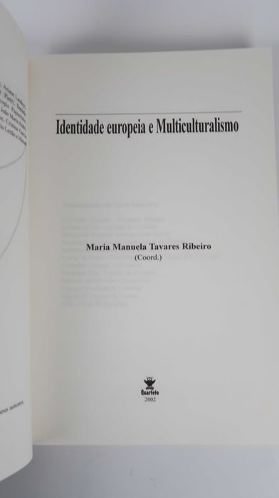Identidade europeia e multiculturalismo – M. Manuela Tavares Ribeiro