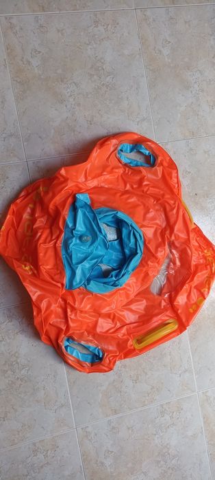 Boia cadeira de natação com pegas para bebé 11-15kg - laranja