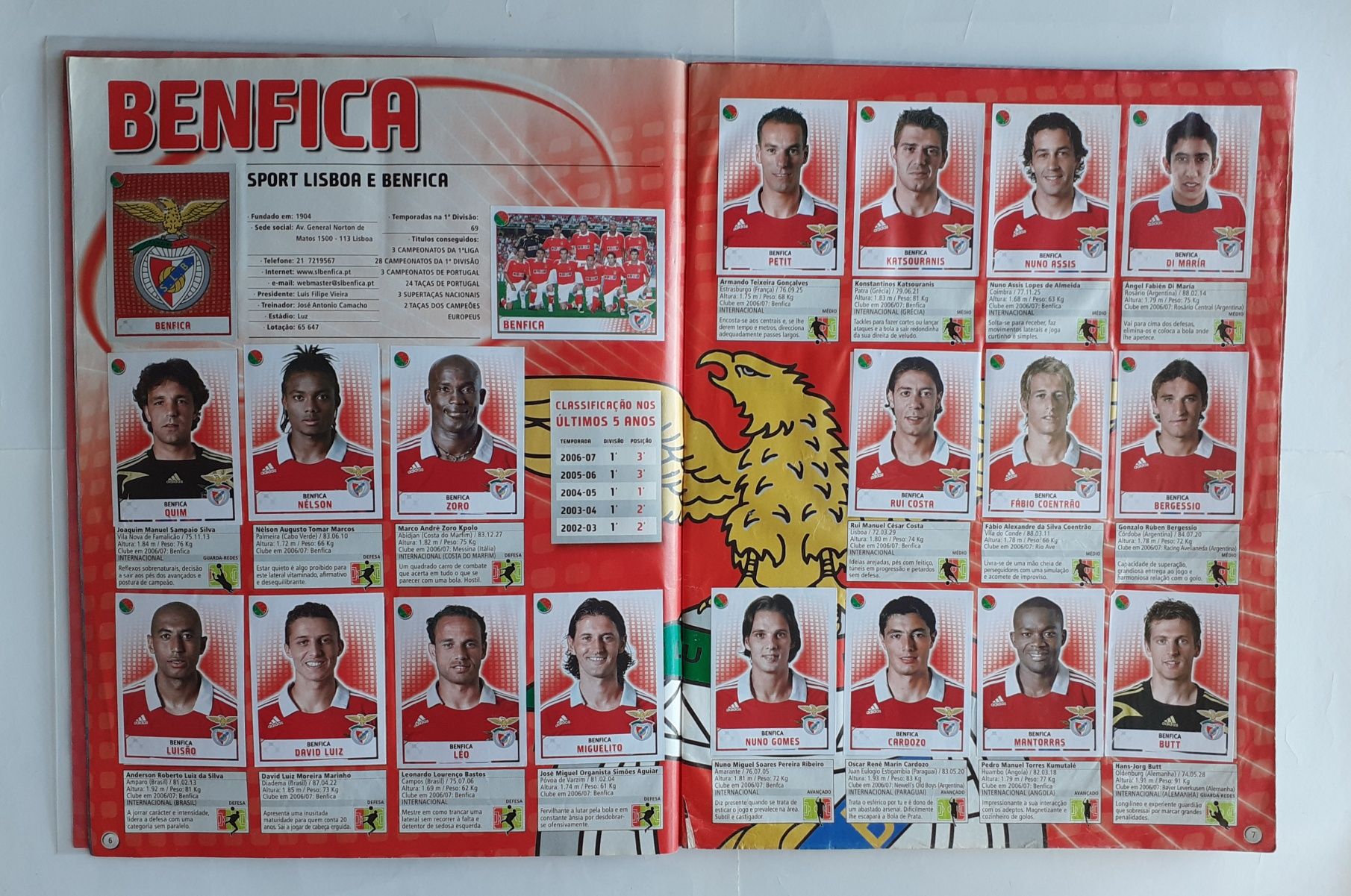 Caderneta Completa Panini Superliga 2007-08 Com Capa Protetora