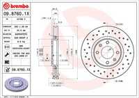 Тормозные диски Brembo Xtra 09.8760.1X