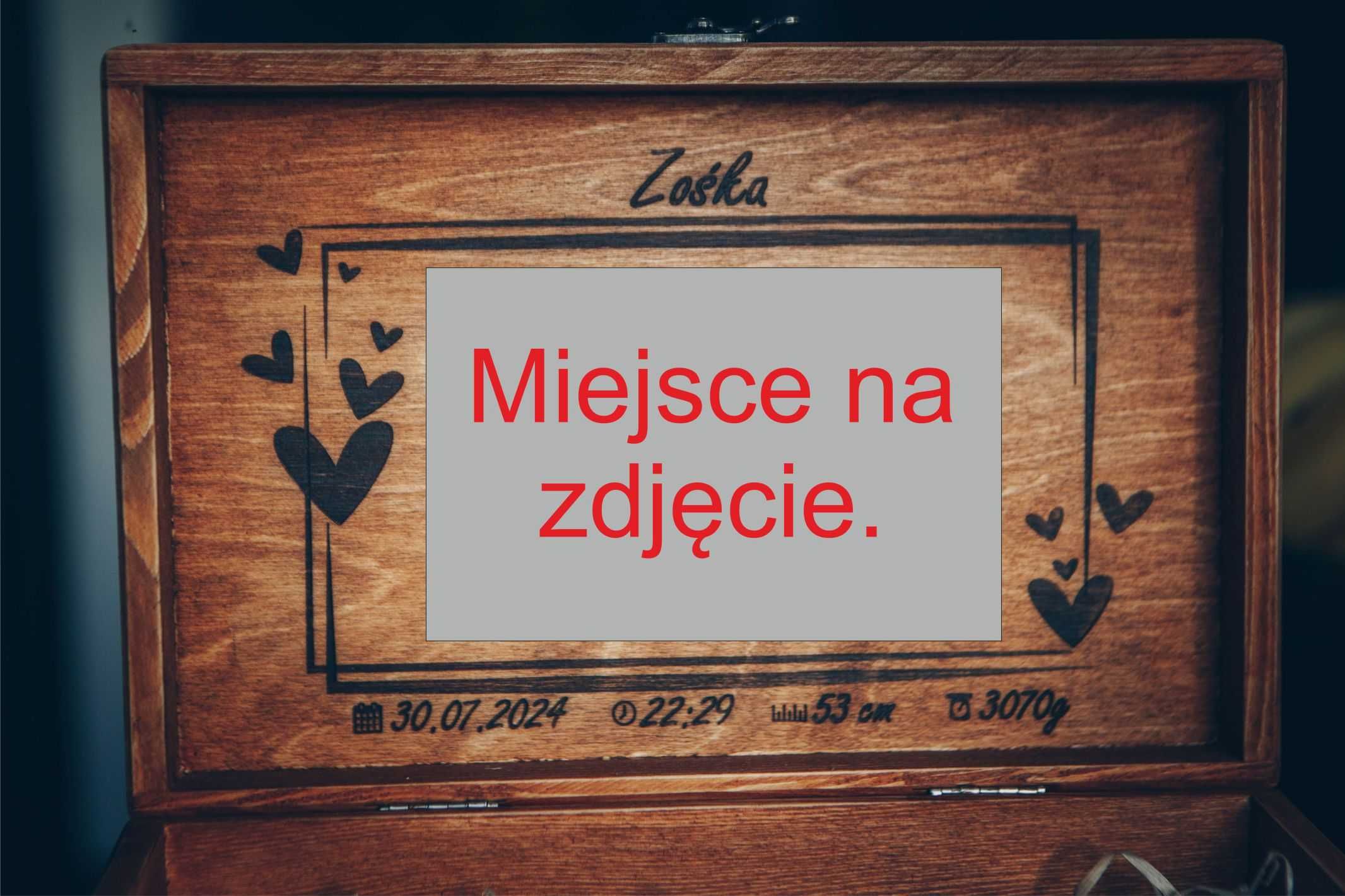 Skarby Dzieciństwa - Szkatułka / Skrzynka / Pojemnik - Personalizowana