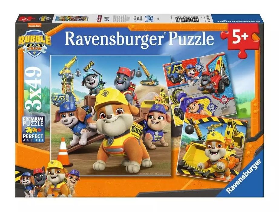 Puzzle 3x49 Rubble i jego ekipa. Ravensburger