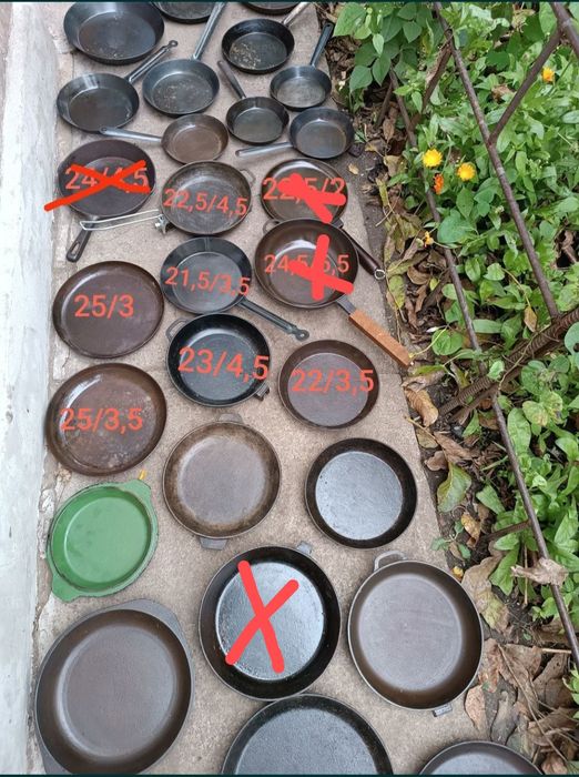 Сковорода чугунная Жаровня чавун казанок