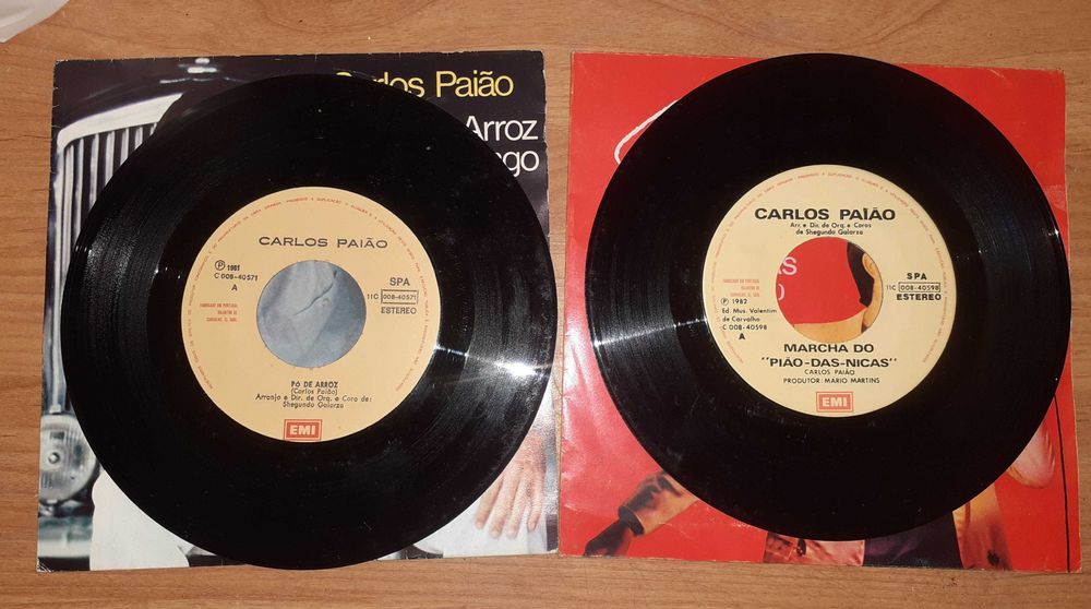 Carlos Paiao 7" singles x 2