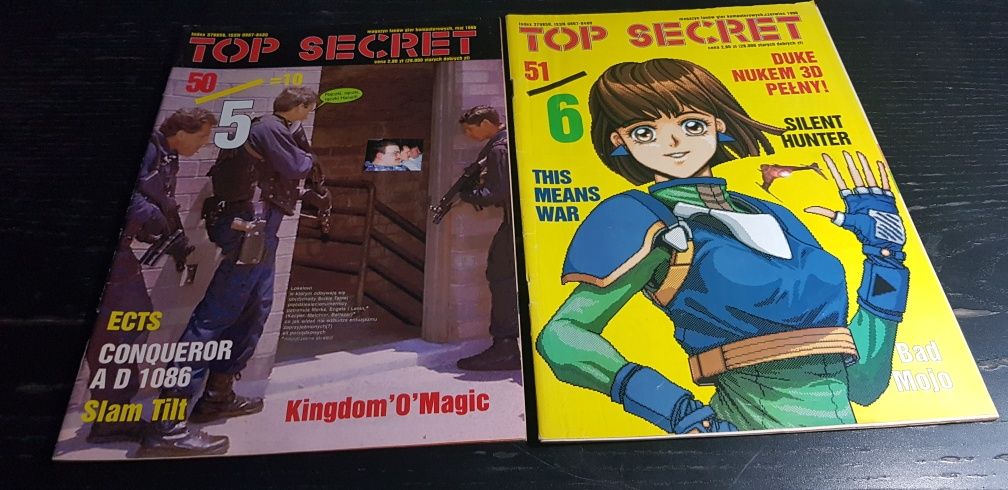 Czasopismo Top Secret rok 1996 plus ekstrasy