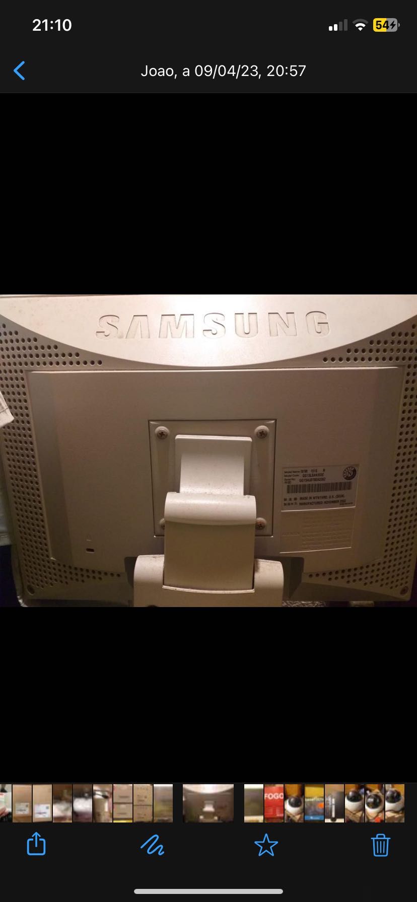 Monitor  marca Samsung