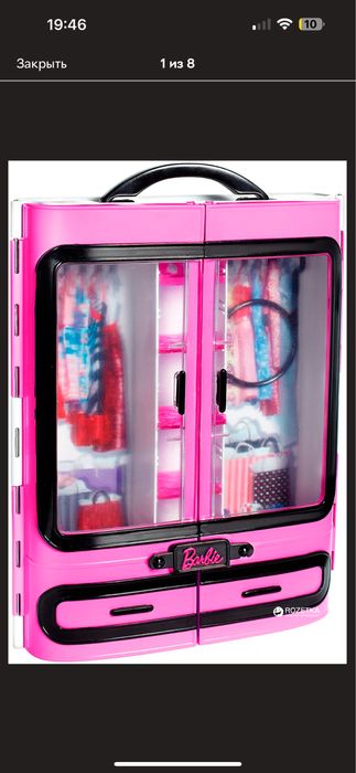 Шкаф Барби с одеждой