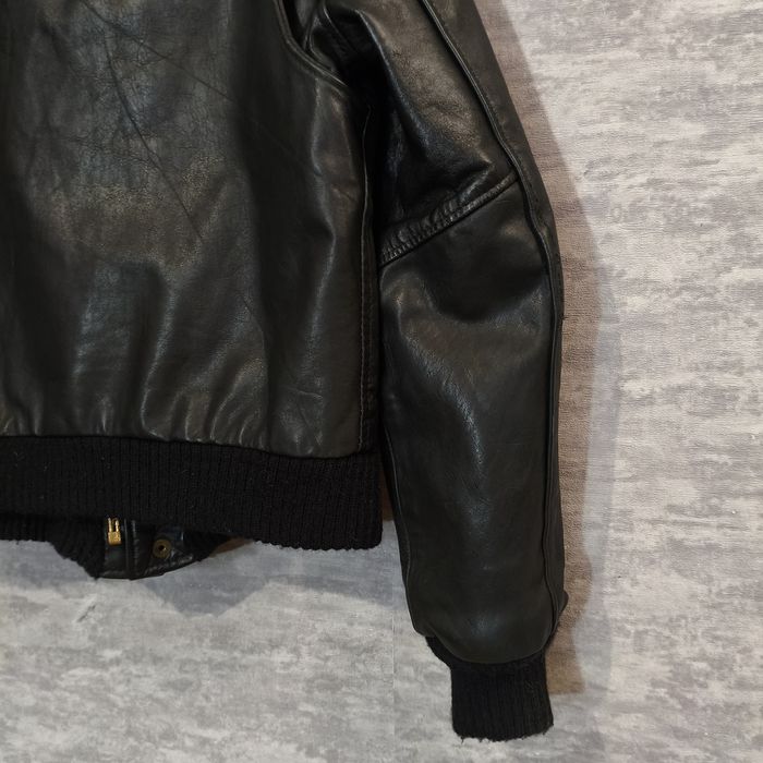 Винтажная 70's кожаная куртка кожанка пилот авиатор talon zip бомбер