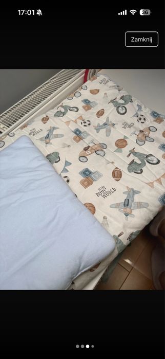 Komlet do łóżeczka 70*100 + podusia plaska