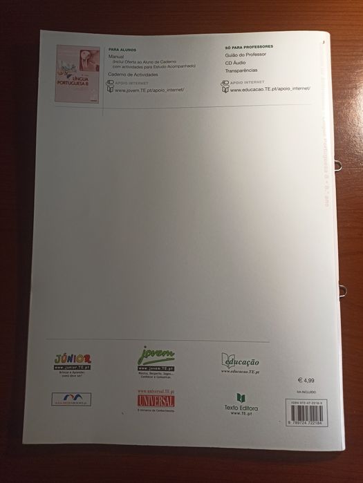 Caderno de atividades "Língua Portuguesa"-8°ano