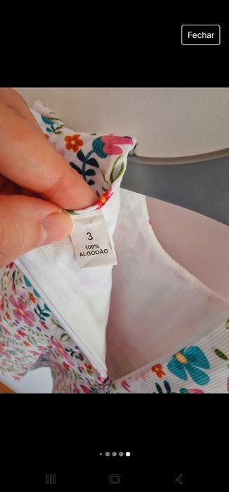 Vestido florido 3 meses