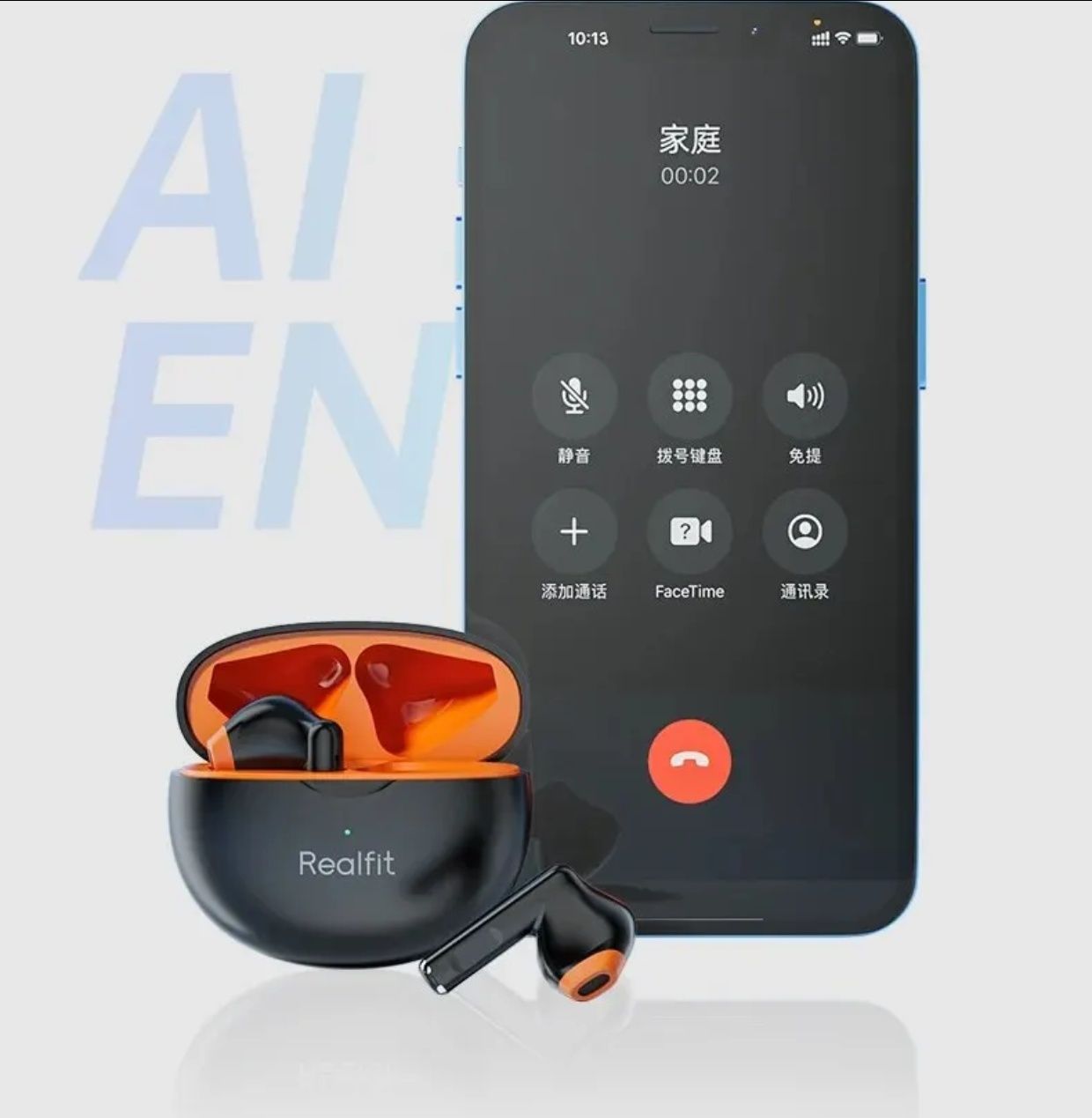 Słuchawki Bluetooth Realfit F2, TWS