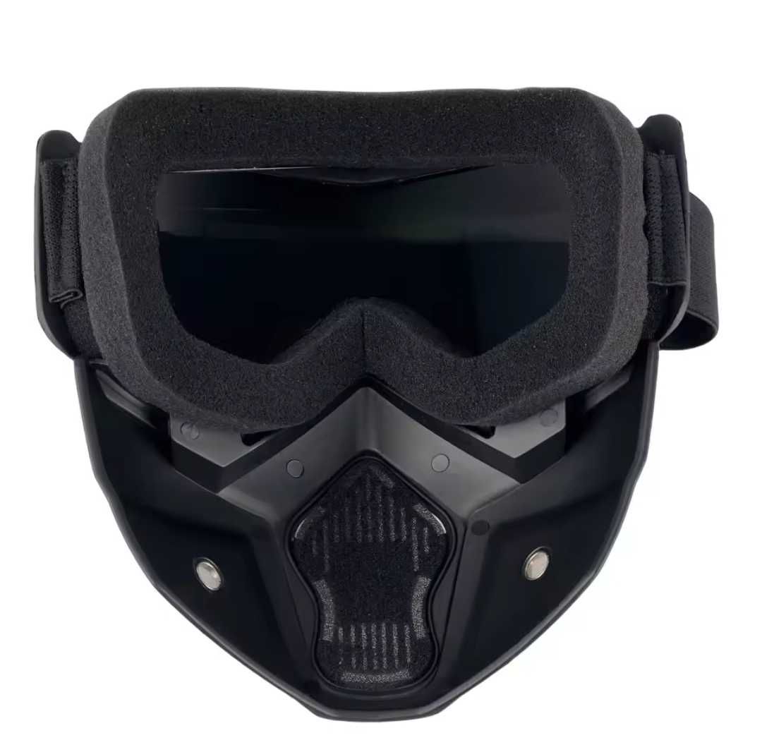 Maska gogle Sport YEL-R dod.do kasku,ochrona UV, filtrująca, regulacja