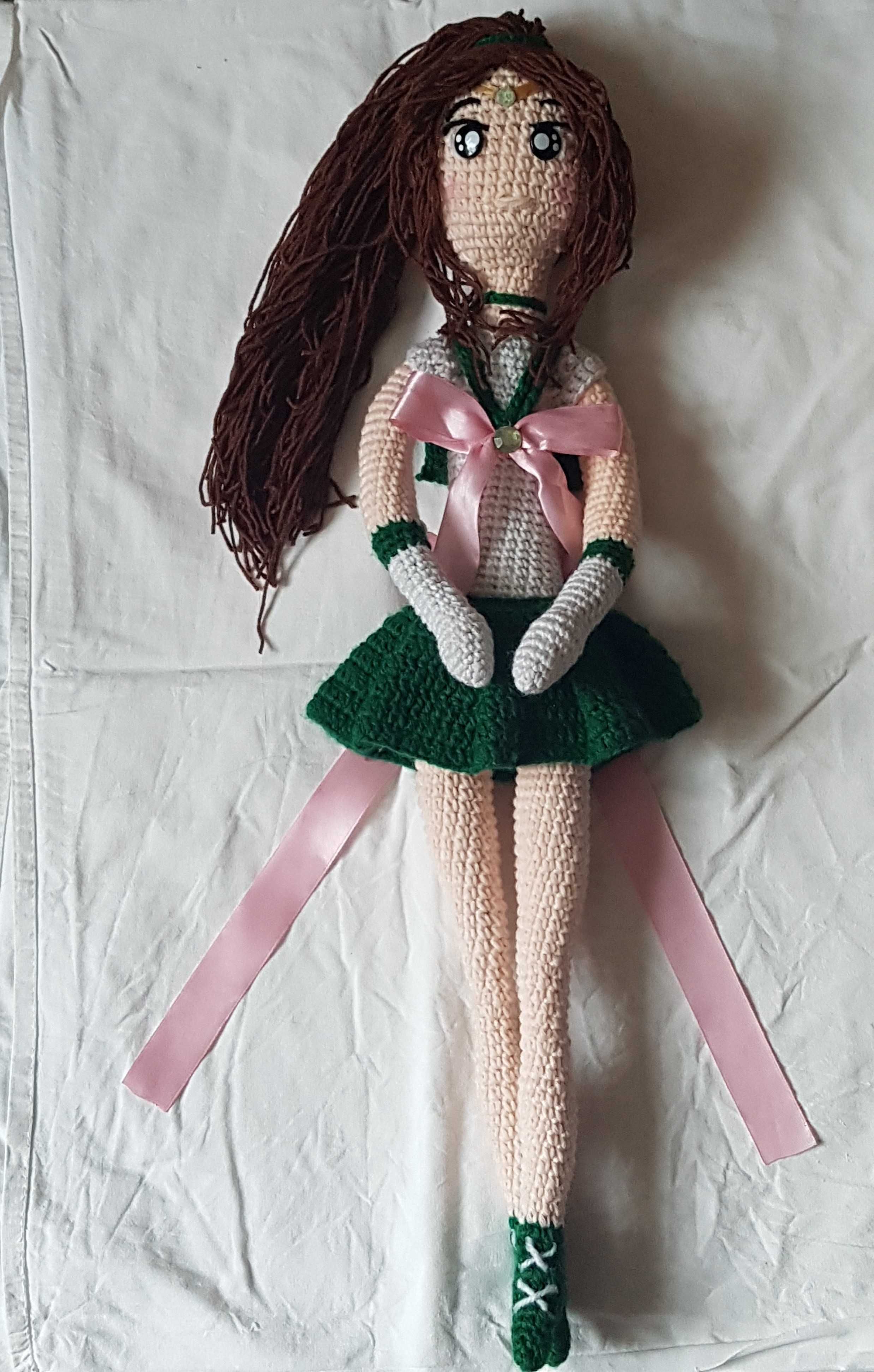 Sailor Jupiter (Czarodziejka z Jowisza) amigurumi (z ,,Sailor Moon")