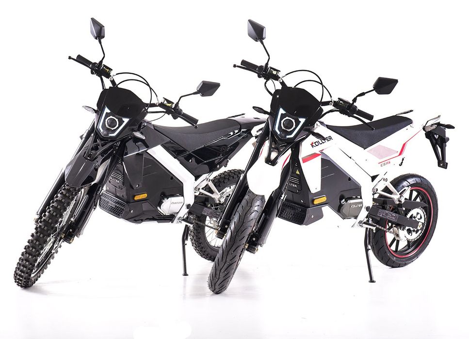 Motocykl elektryczny enduro cross kollter artisan tinbot edrive derbi