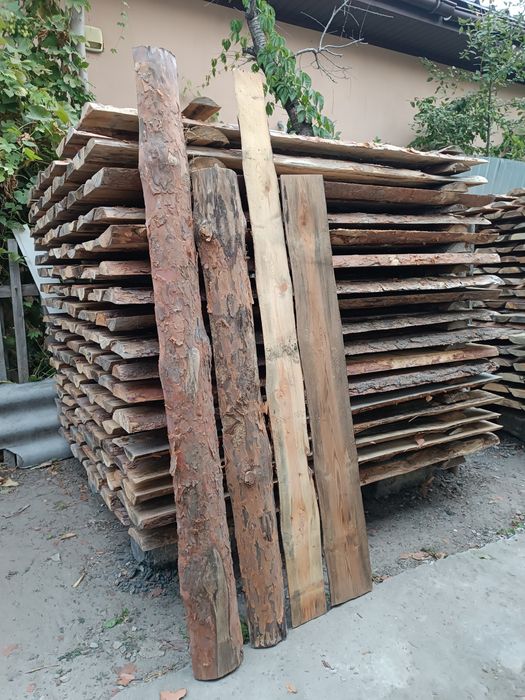 Пиломатериалы, сухой горбыль (обапол)