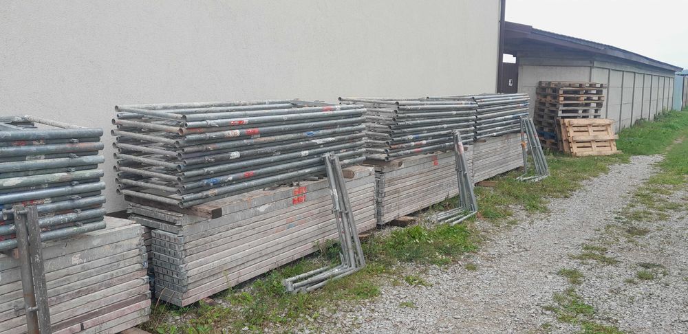 Rusztowanie Elewacyjne Plettac Tanio Okazja Duży Zestaw Zobacz 400m2