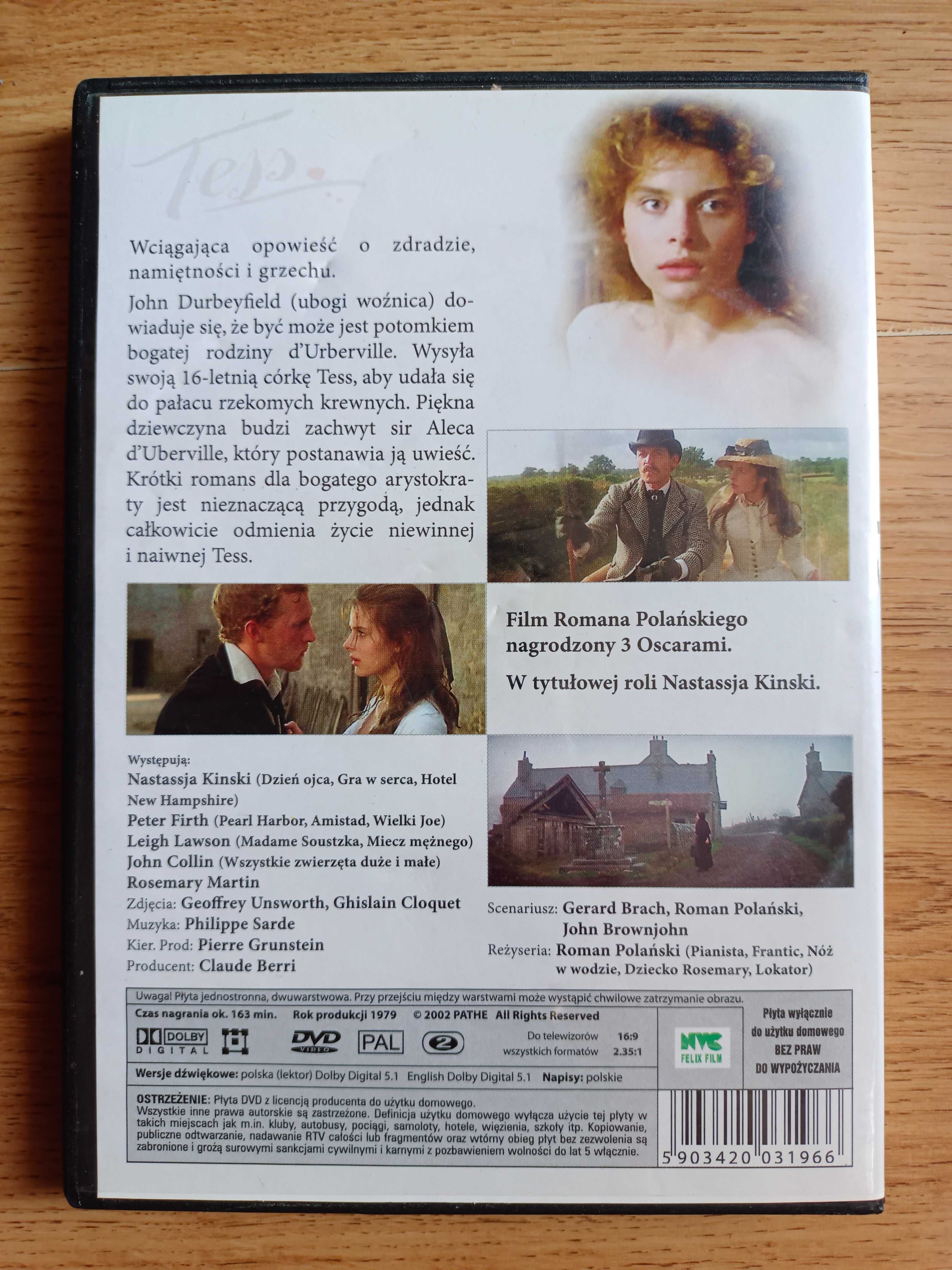 Tess DVD - Roman Polański (Pianista), Nastassja Kinski, dramat, romans