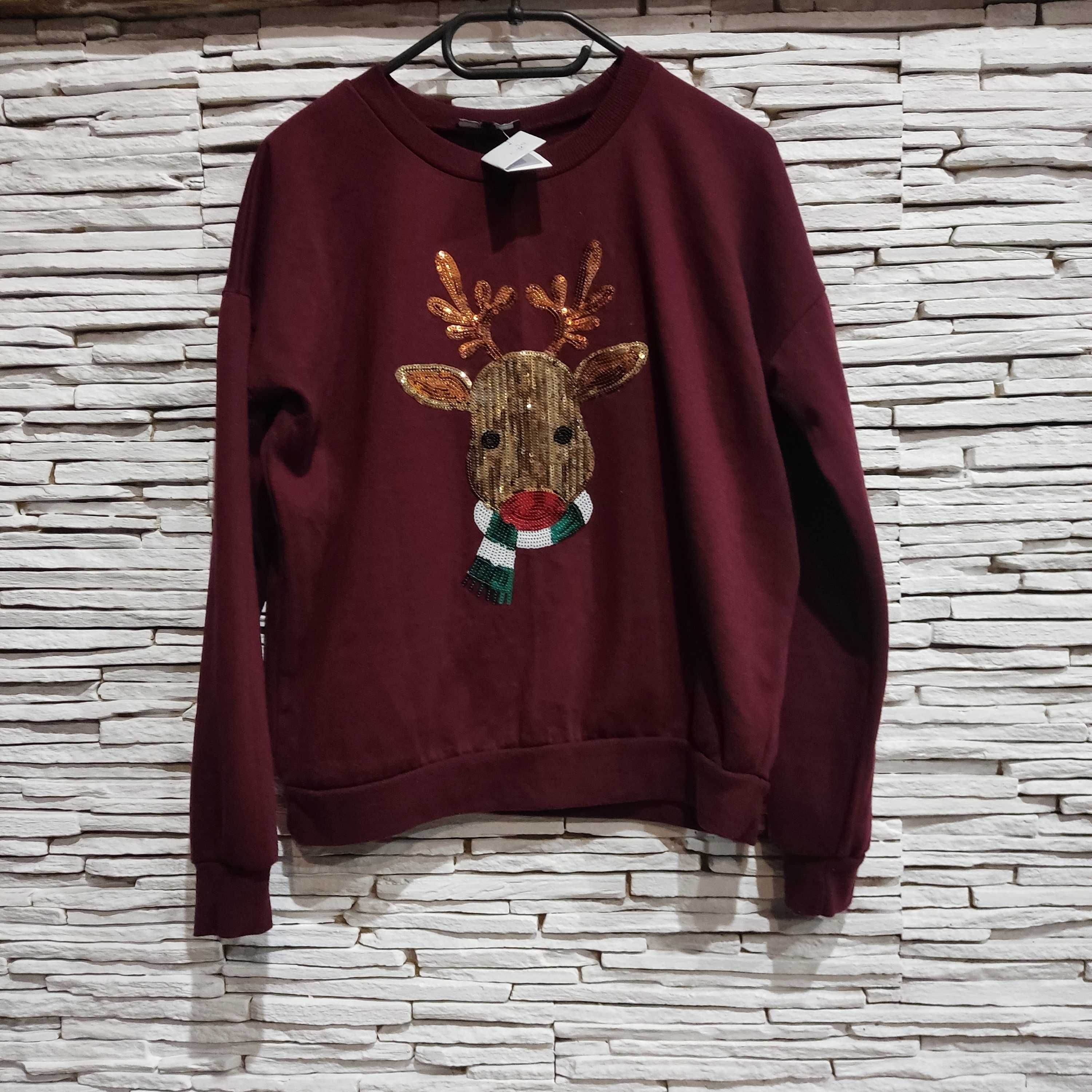 Bluza z jeleniem r.158cm