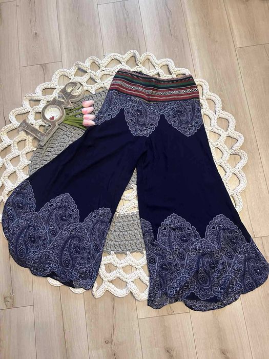 PIękne spodnie kuloty szeroka nogawka boho indyskie orient style r. SM