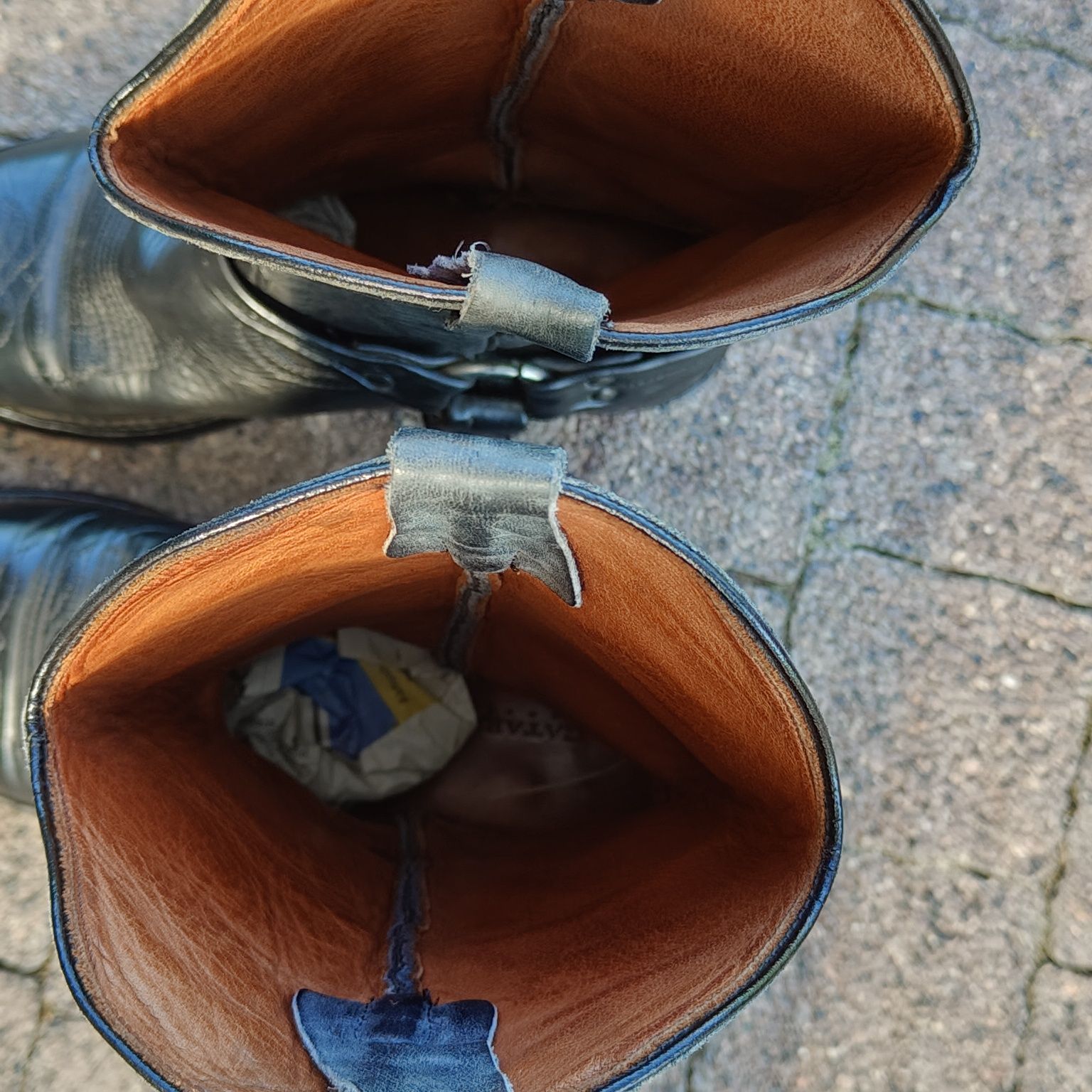 kowbojki skórzane catarina martins czarne 37