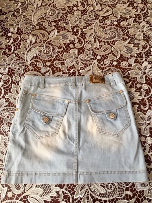 Костюм джинсовый юбка и курточка 4g by Gizia