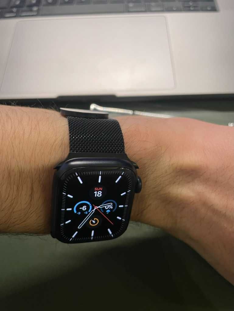 Ремінец для Apple Watch milanese loop міланська петля 42 44 45 49 мм