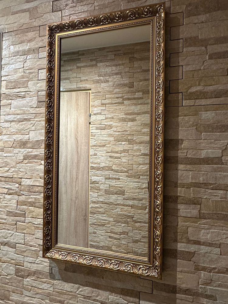 Lustro 98x48,5 złota rama