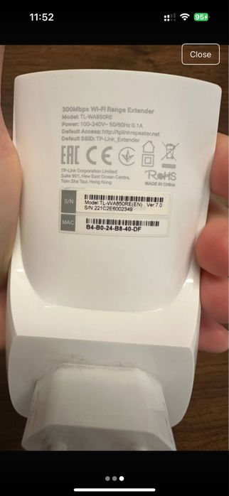 TP-Link TL-WA850RE Wi-Fi Range Extender