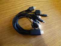 kabel uniwersalny do ładowania telefonów , aparatów i innych urządzeń.