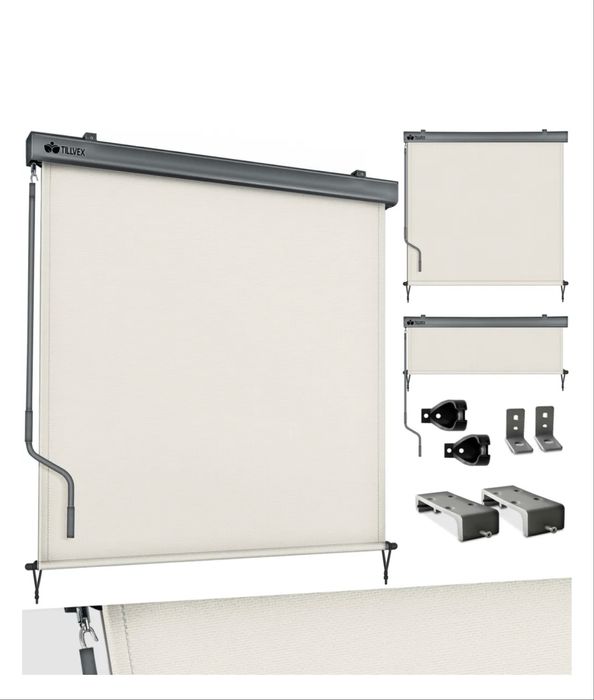 Markiza tillvex 140x250 bezowa zewnetrzna i wewnetrzna