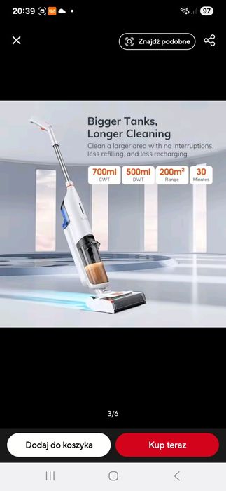 ILIVE W90 Bezprzewodowy mop na sucho i mokro