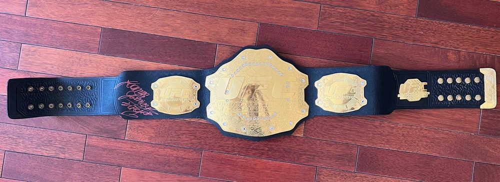 Joanna Jędrzejczyk UFC KSW MMA pas mistrzowski UFC z autografem + cert