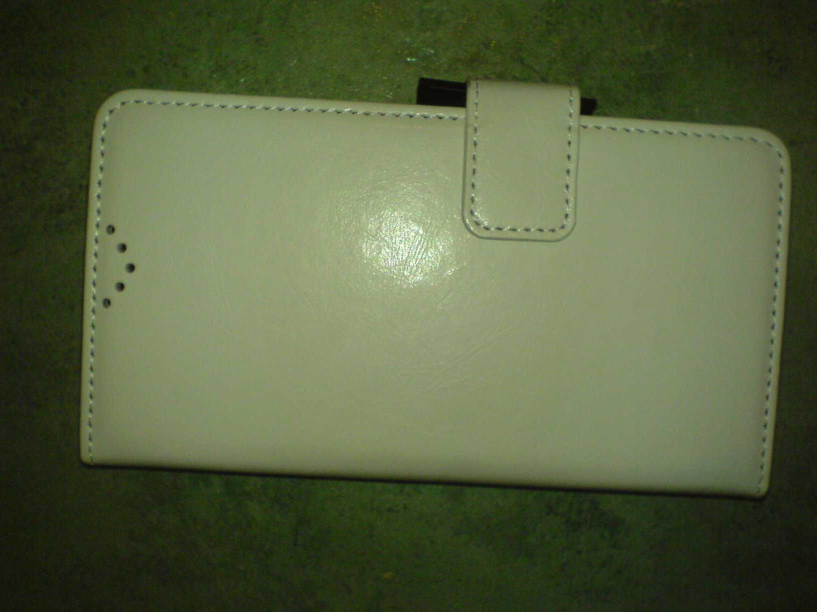 KABURA ETUI Z KLAPKĄ do Smartfona szer.6-8 wys.15 cm Biała nowa opakow