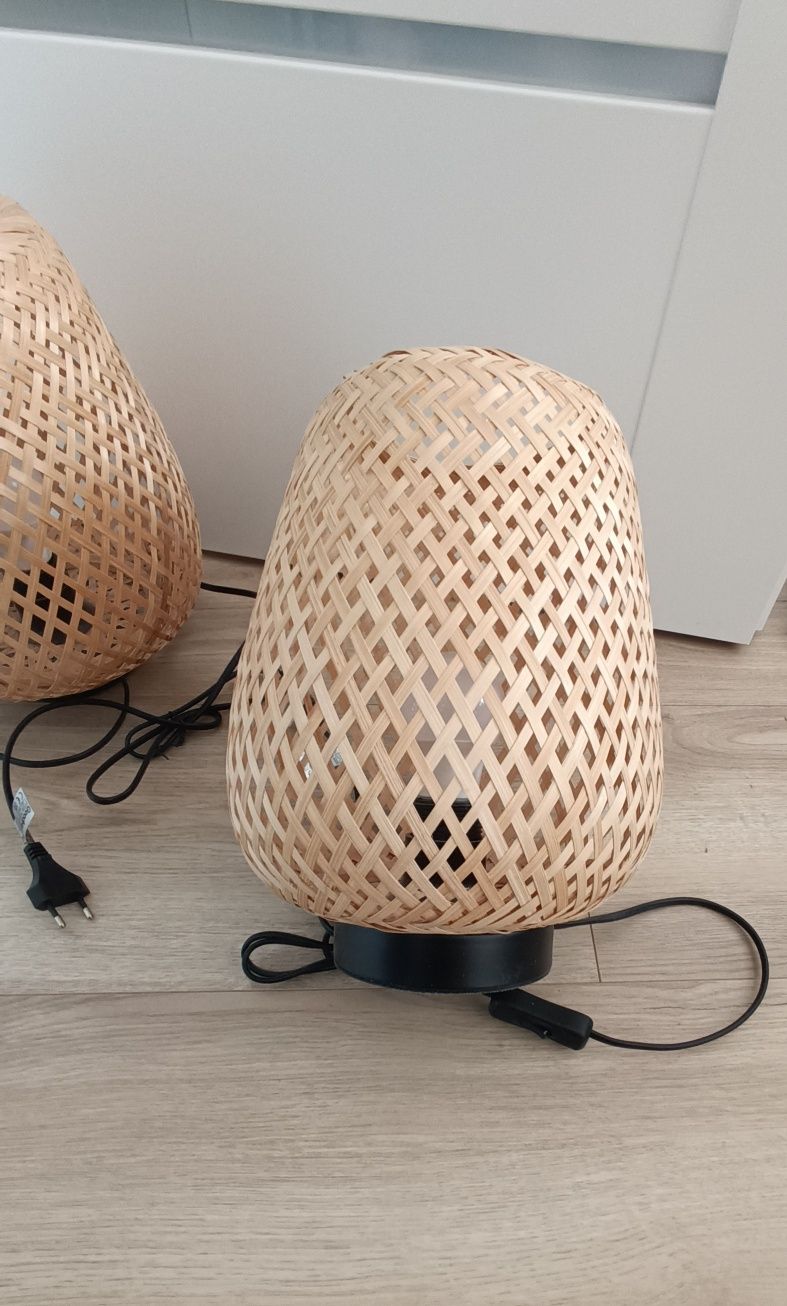 Lampa stojąca bambus - komplet