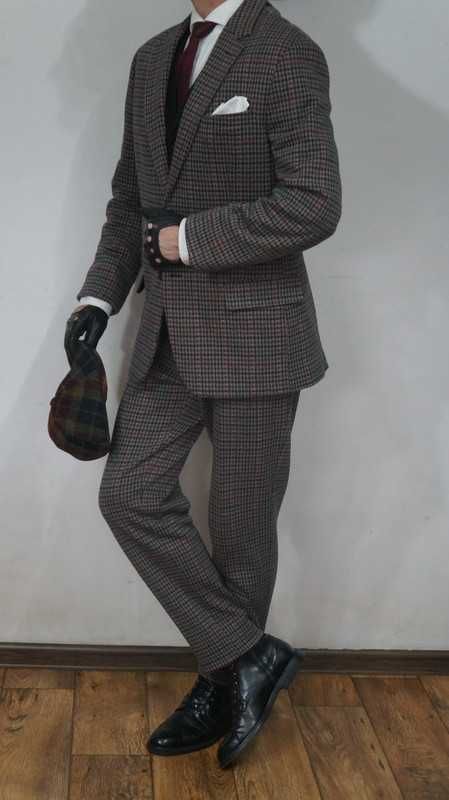 Garnitur Scotch & Soda Rozmiar XXL Regular Fit Wielobarwny Krata