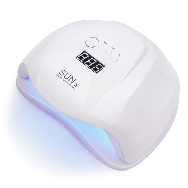 Led лампа 54w sun x белая для манікюра
