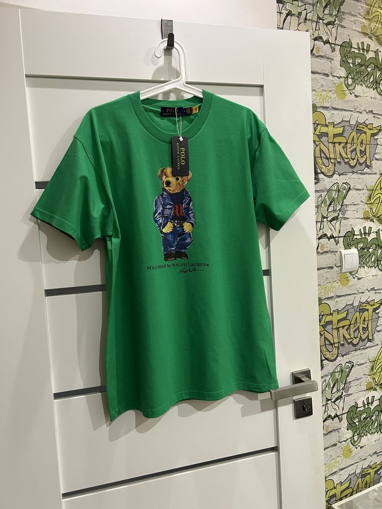 Koszulka T-Shirt Polo Bear XL Ziolona