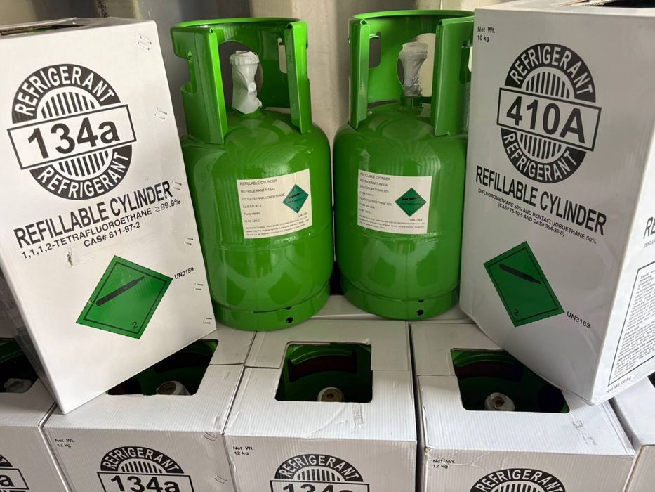 Czynnik chłodniczy R134a, r407c, R1234yf, r404a, r507a, r410a, r32