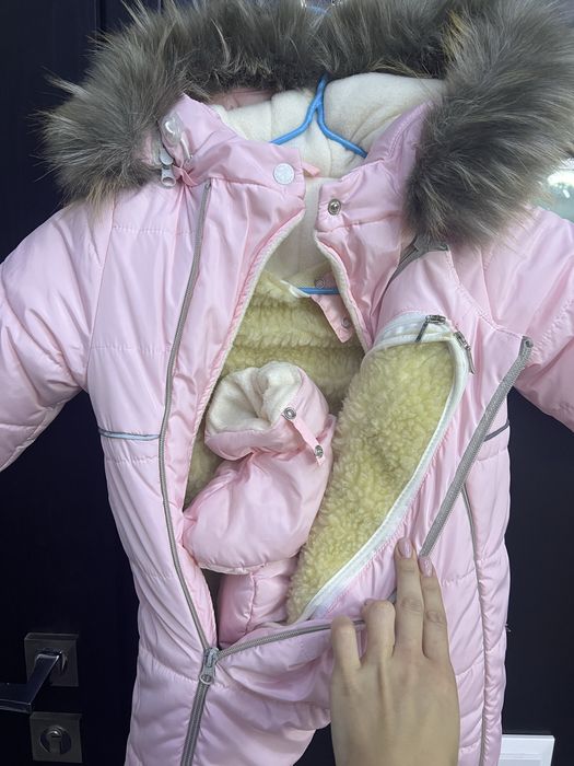 Комбез на овчине на девочку.