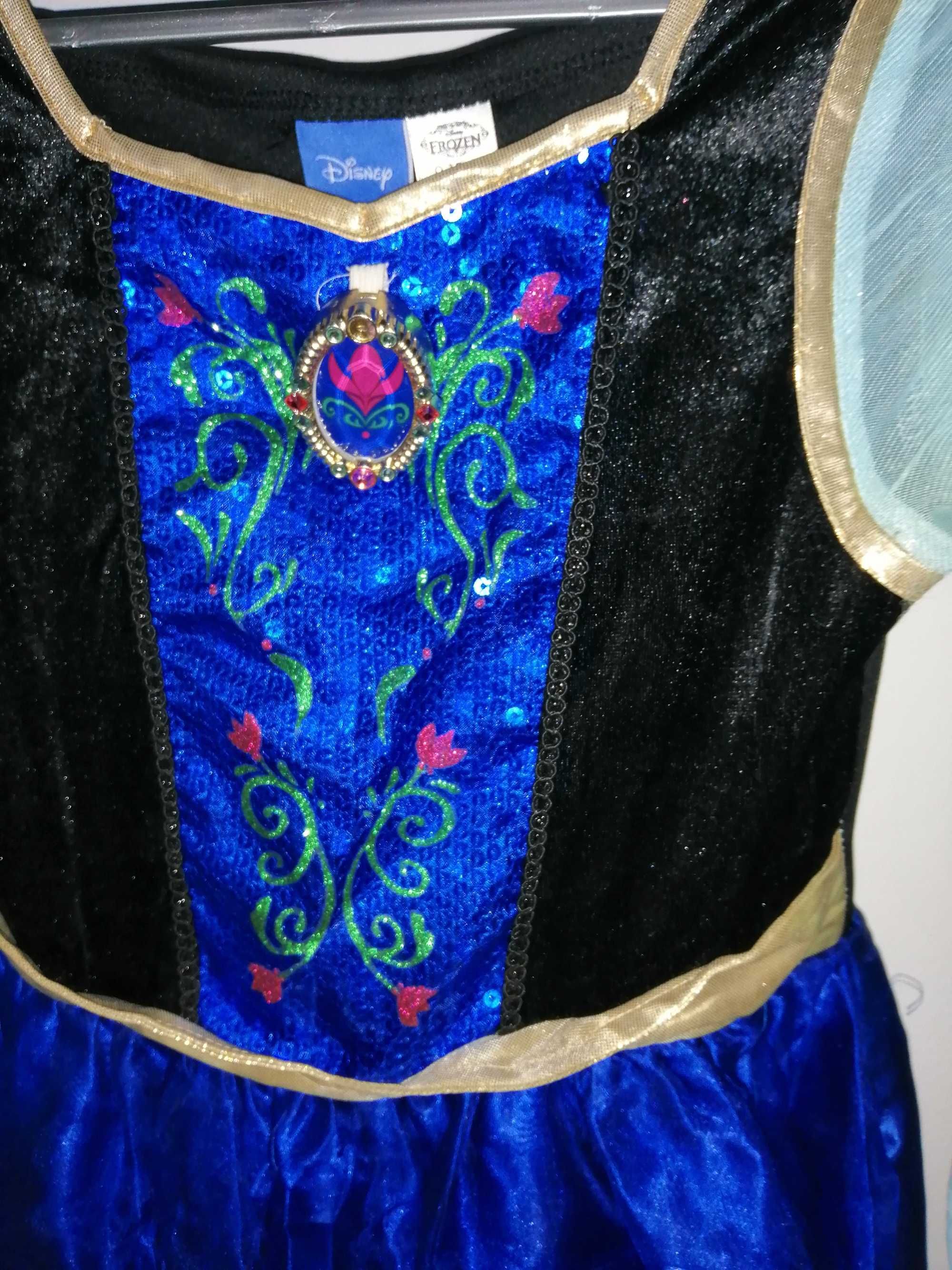Anna Frozen Kraina Lodu sukienka strój kostium przebranie r. 140 cm