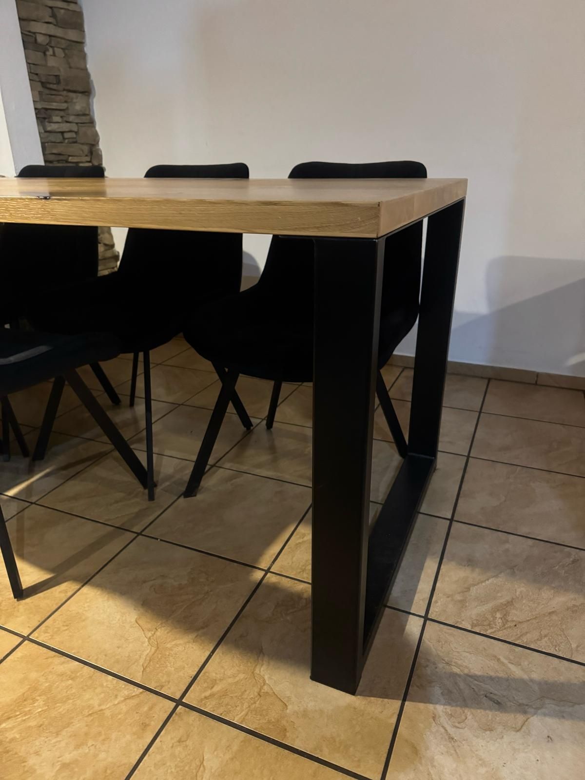 Stół dębowy loft