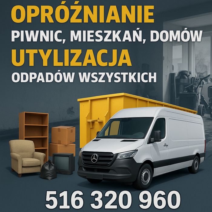 Wywóz utylizacja Śmieci Mebli - Opróżnianie Mieszkań, Firm, Piwnic