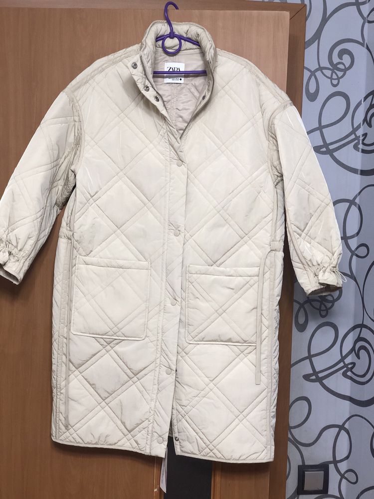 Стёганное пальто Zara р.М