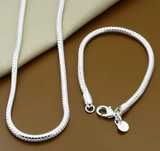 Conjunto Colar e Pulseira PRATA S925