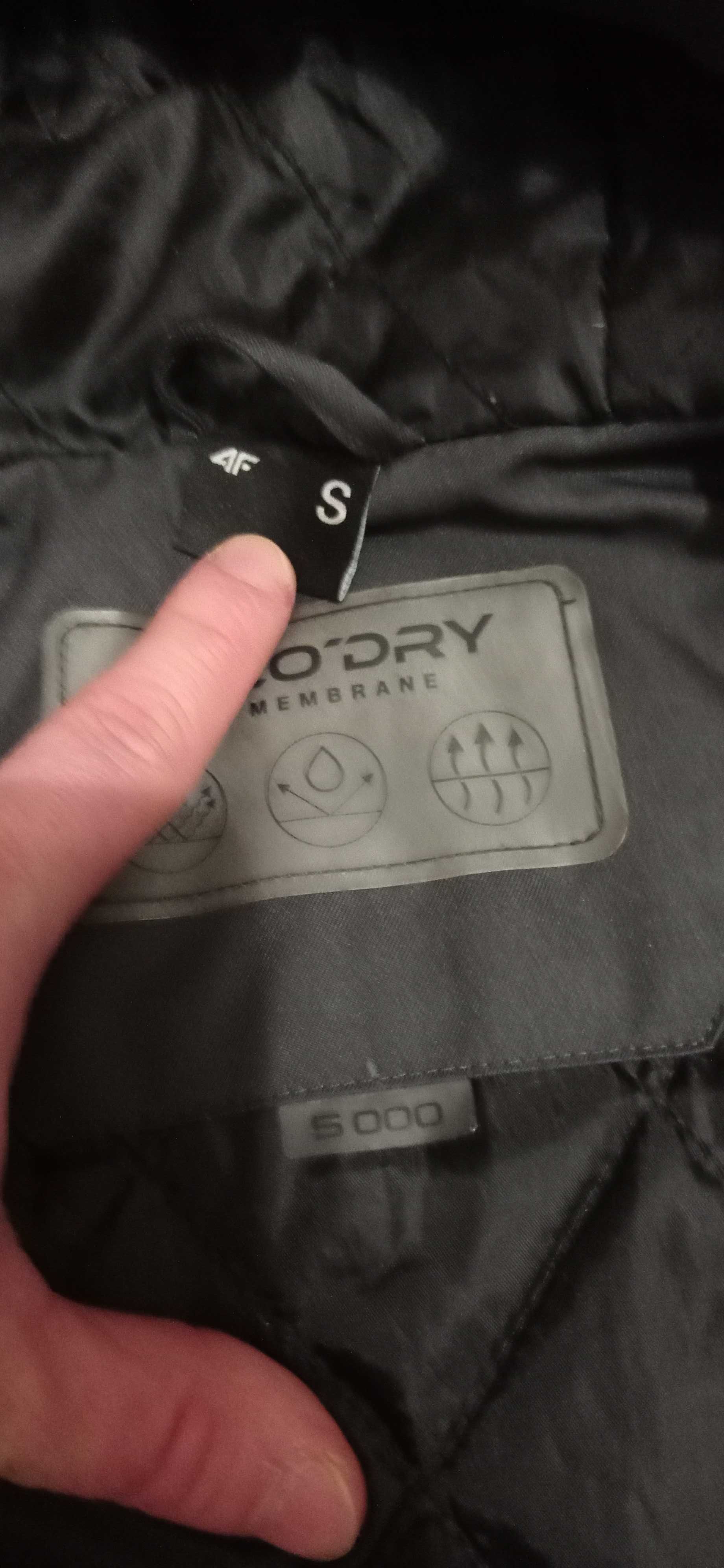 Kurtka parka 4F S męska zimowa membrana 5000 płaszcz zimowy męski