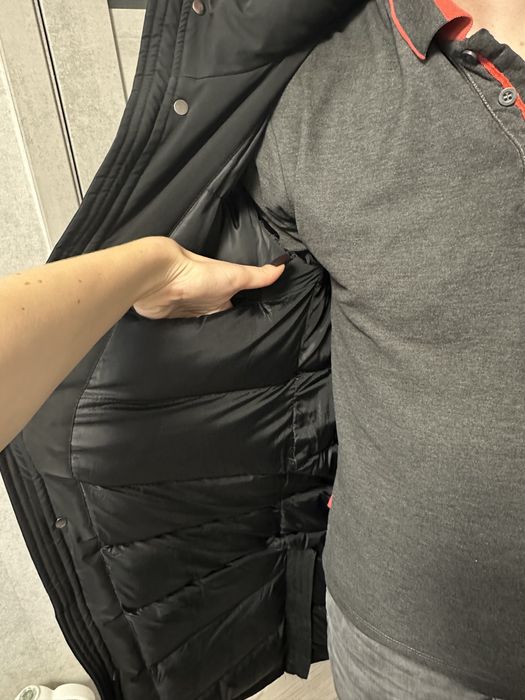 Чоловіча зимова довга куртка парка