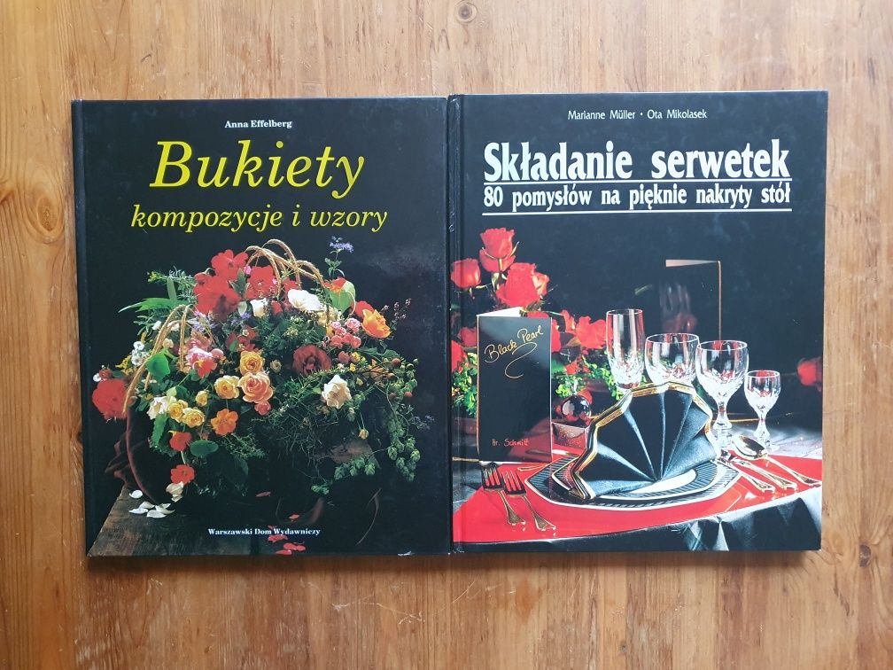 Ukladanie bukietów + serwetek, 2 albumy