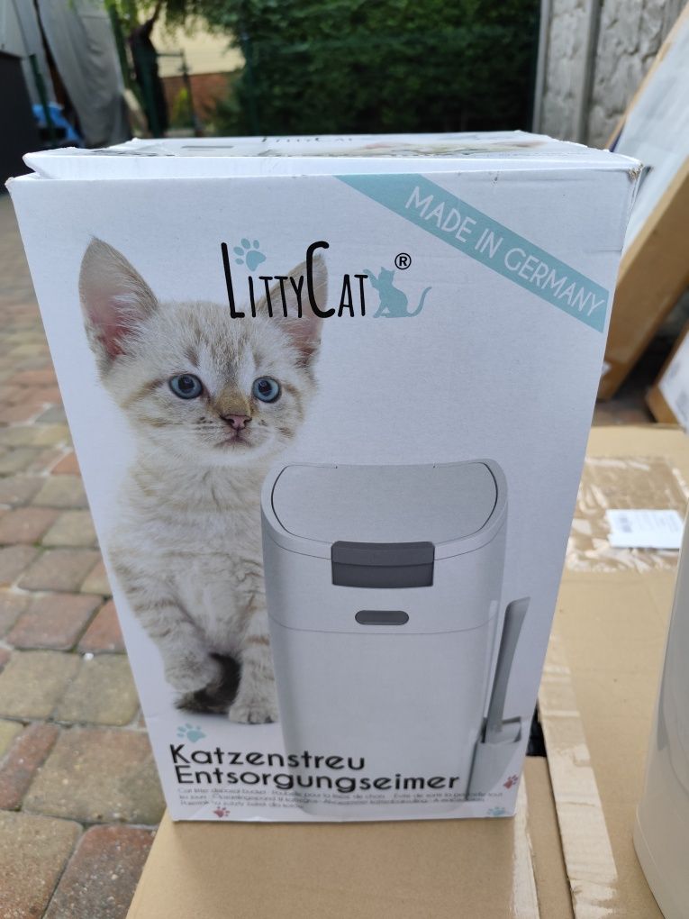LittyCat kosz na zużyty koci żwirek + 1 wkład